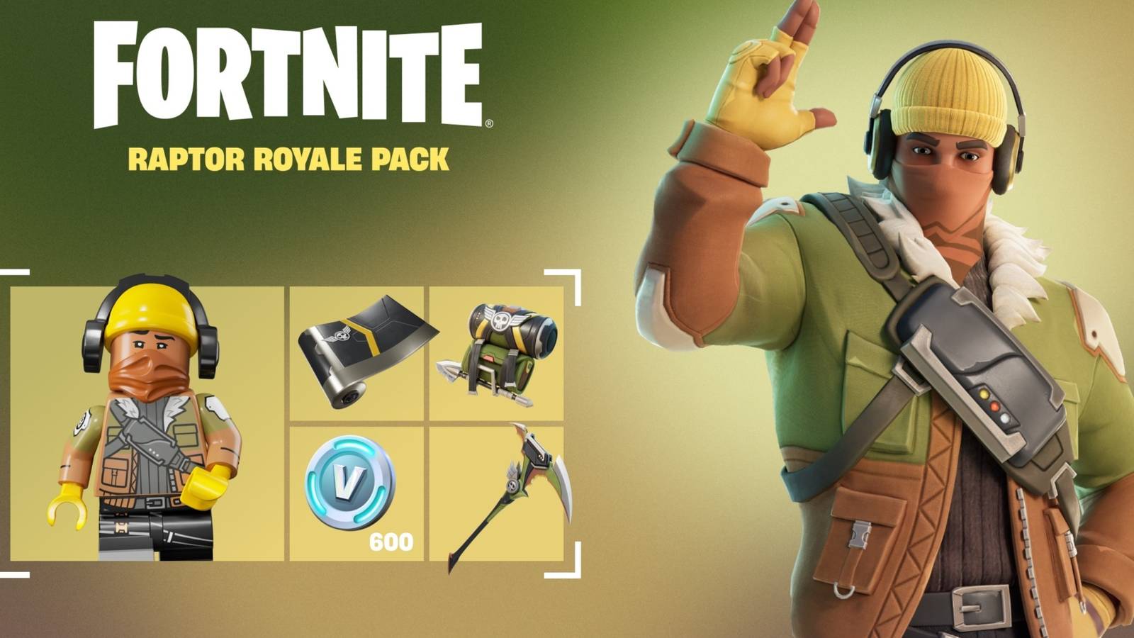 raptor royale pack fortnite