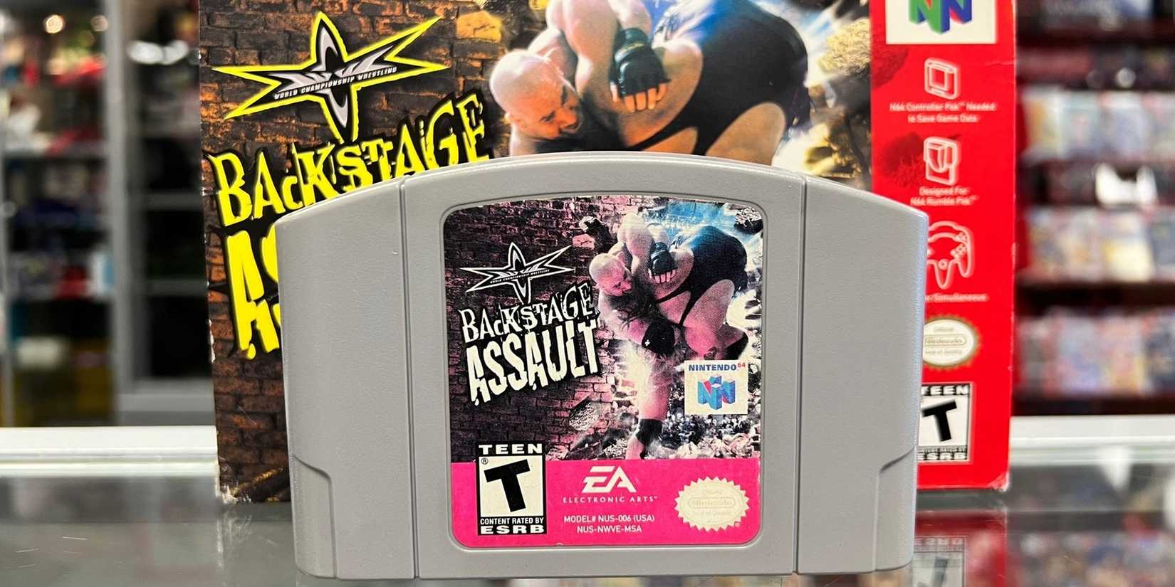 Rarest N64 Games- WCW Backstage Assault Gray