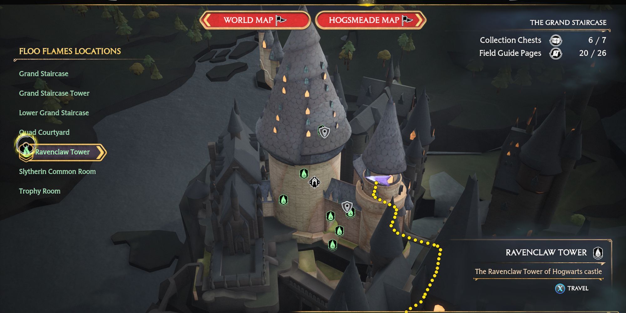 Ravenclaw Tower location in Hogwarts Legacy