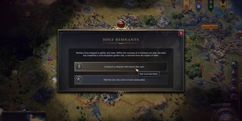 relic slots, narrative events in civ 7