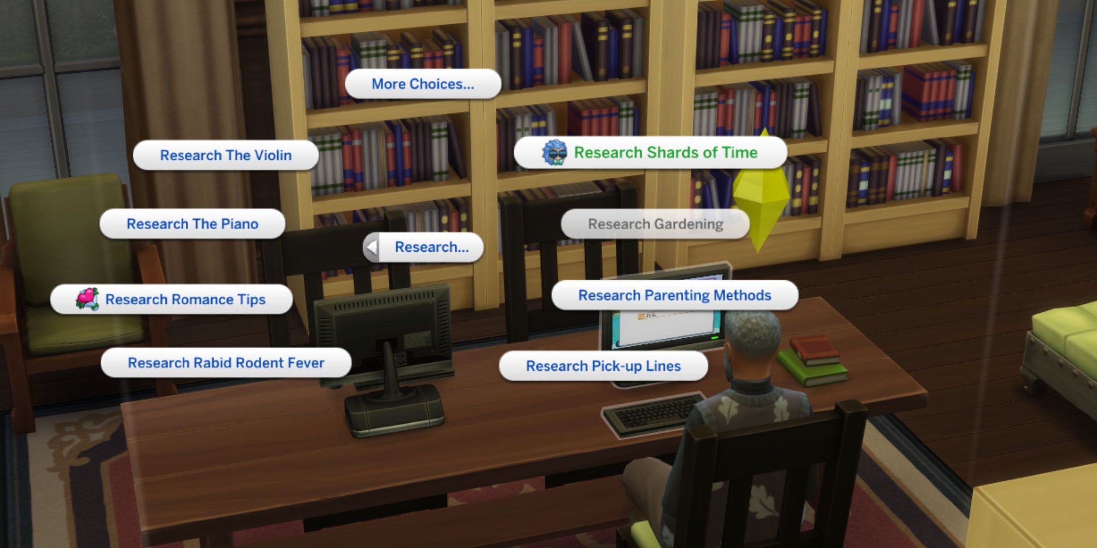 Research the Shards of Time the sims 4