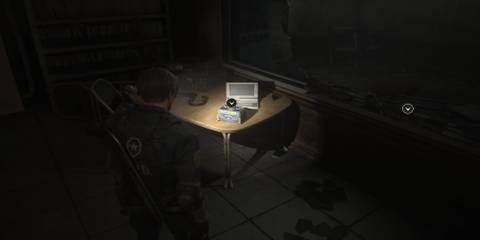 Leon Standing Over The Box In The Observation Room 