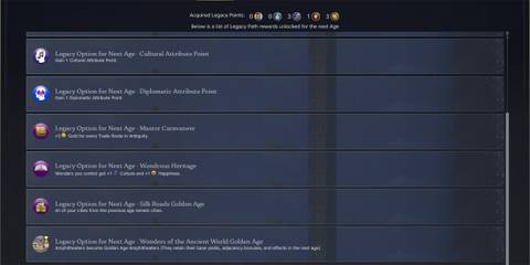 Rewards for completing Silk Roads Legacy Path in Civ 7 (1)