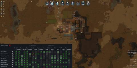 RimWorld task assignment