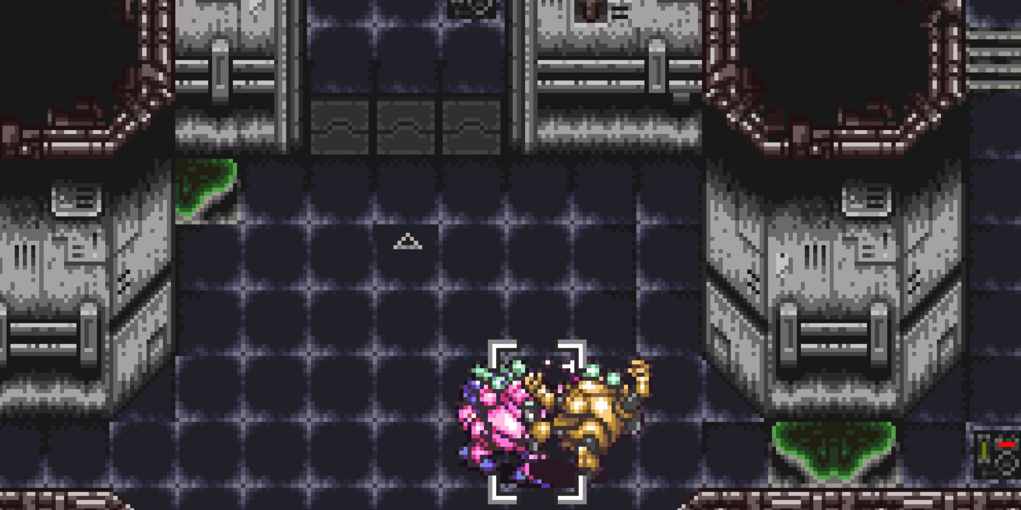 Robo fighting Atropos XR in Chrono Trigger