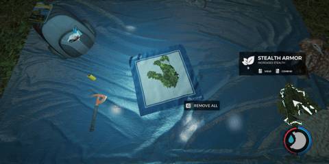 Stealth Armor being highlighted in crafting/inventory menu in The Forest