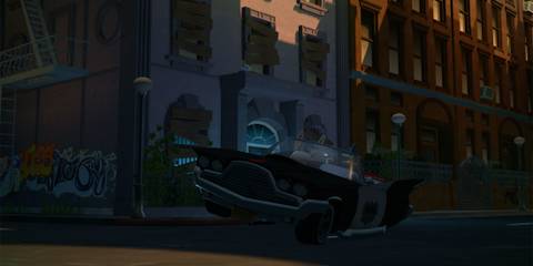 Sam & Max The Devil's Playhouse driving a police car