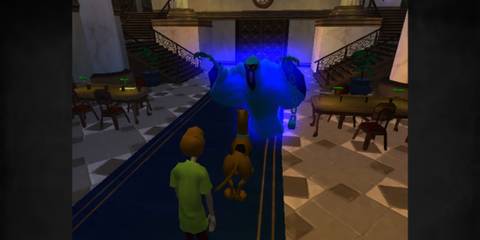 Scooby-Doo! Mystery Mayhem surprised by a ghost