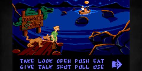 Scooby-Doo Mystery pond near Ha Ha Carnival