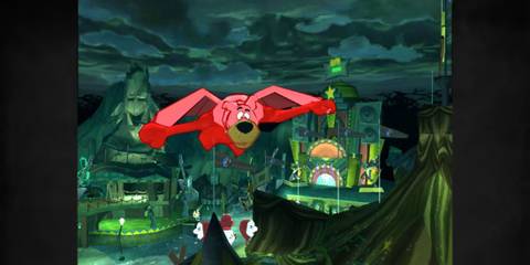 Scooby-Doo! Unmasked using a wingsuit