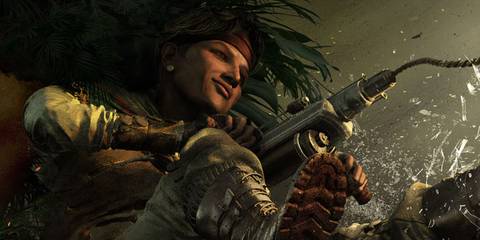 Amaru with a grappling hook 