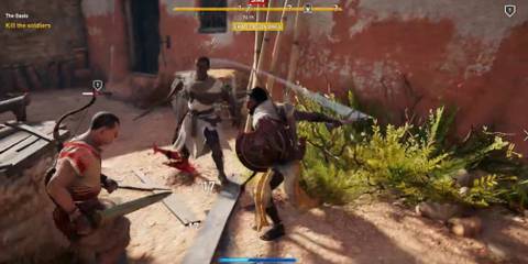 bayek in combat