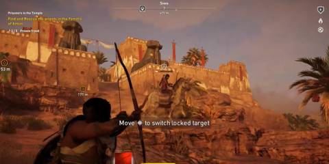 Bayek aiming bow