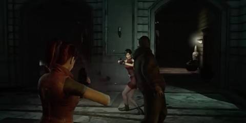 Claire shooting Ada in Resident Evil: Operation Raccoon City