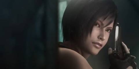 Ada hiding around a corner