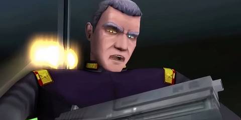 Abraham Tower holding a gun 