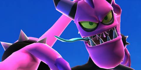 Zazz pointing at the screen