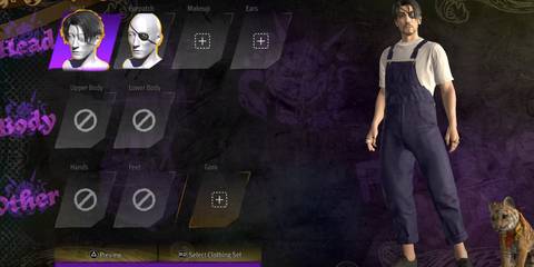 Majima overalls outfit