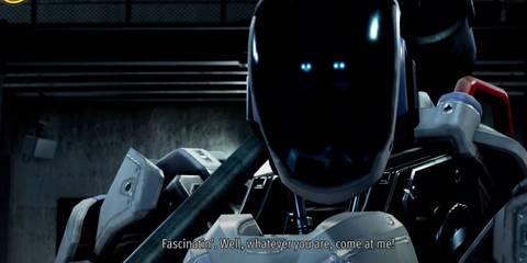 Large faceless robot