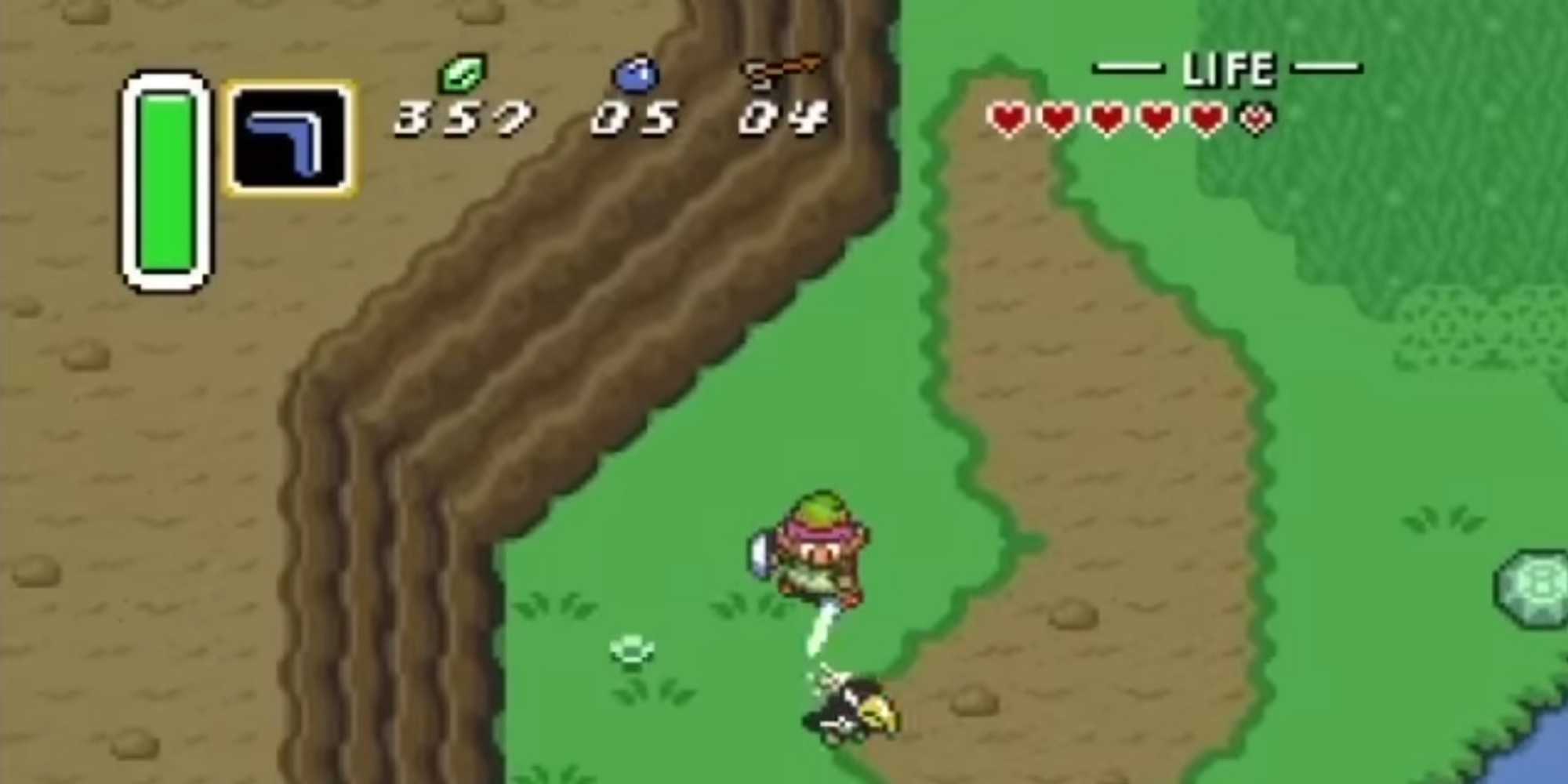 Link di Kerajaan Hyrule dari <em>The Legend of Zelda: A Link to the Past</em>, game terbaik
