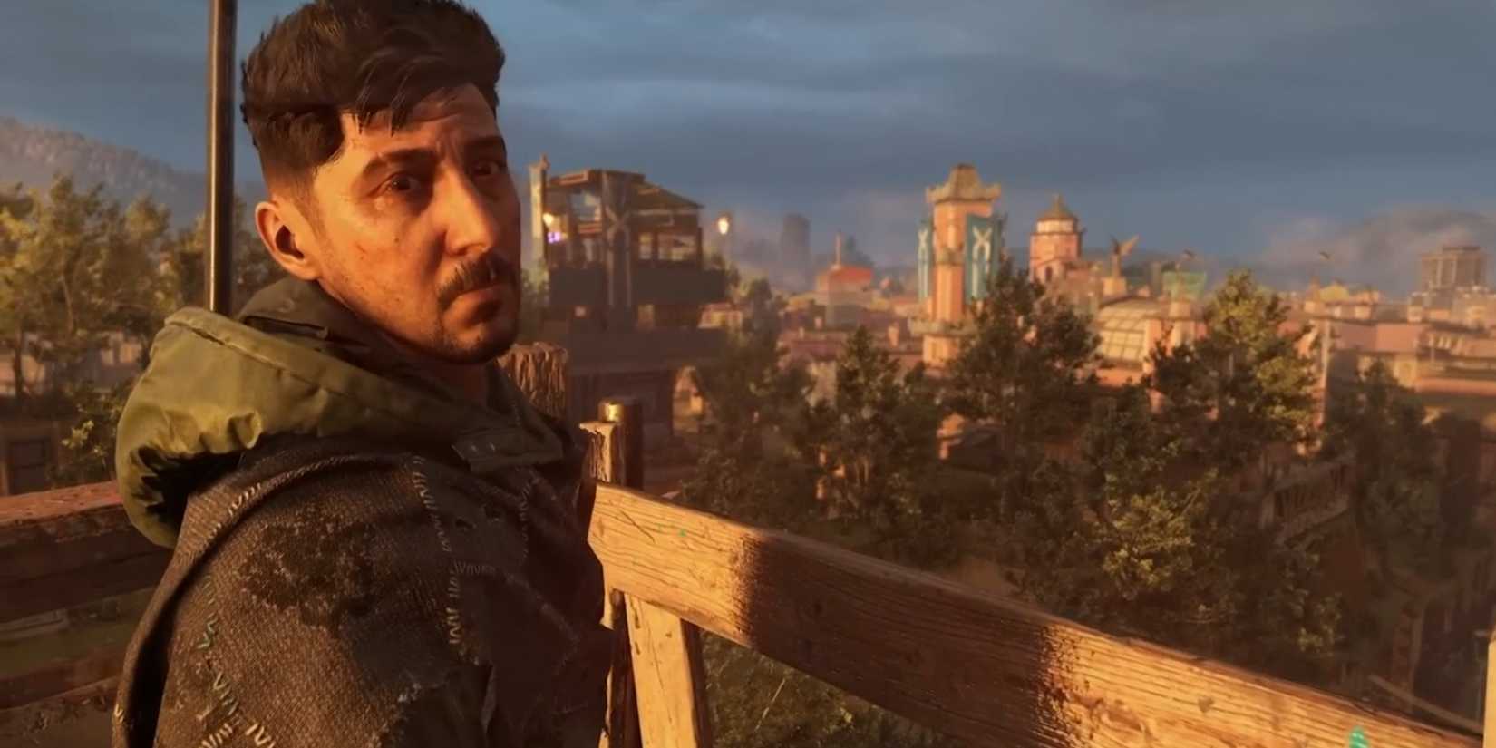 ally looking at city