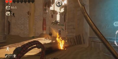 thief fighting monsters