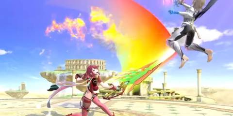 pyra hitting corrin in Super Smash Bros Ultimate