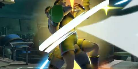 snake holding little mac