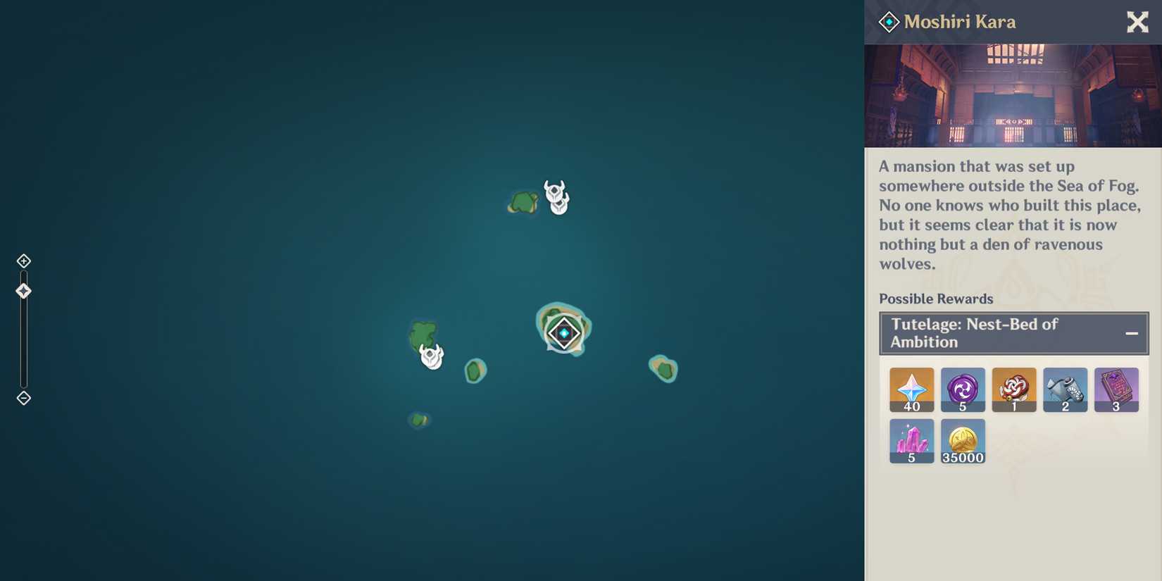 sea ganoderma location in genshin impact - moshiri kara domain