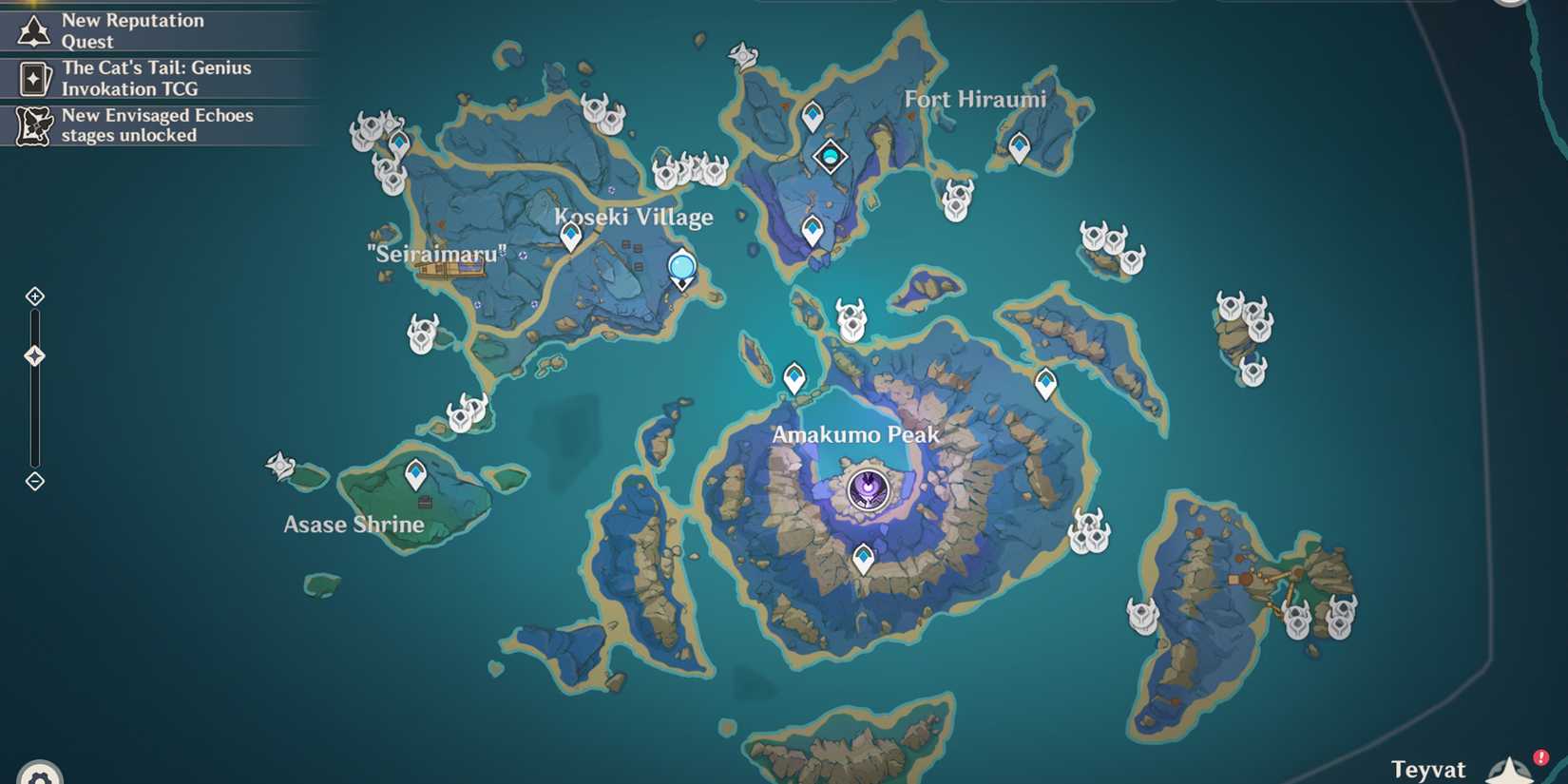 sea ganoderma location in genshin impact - seirai island