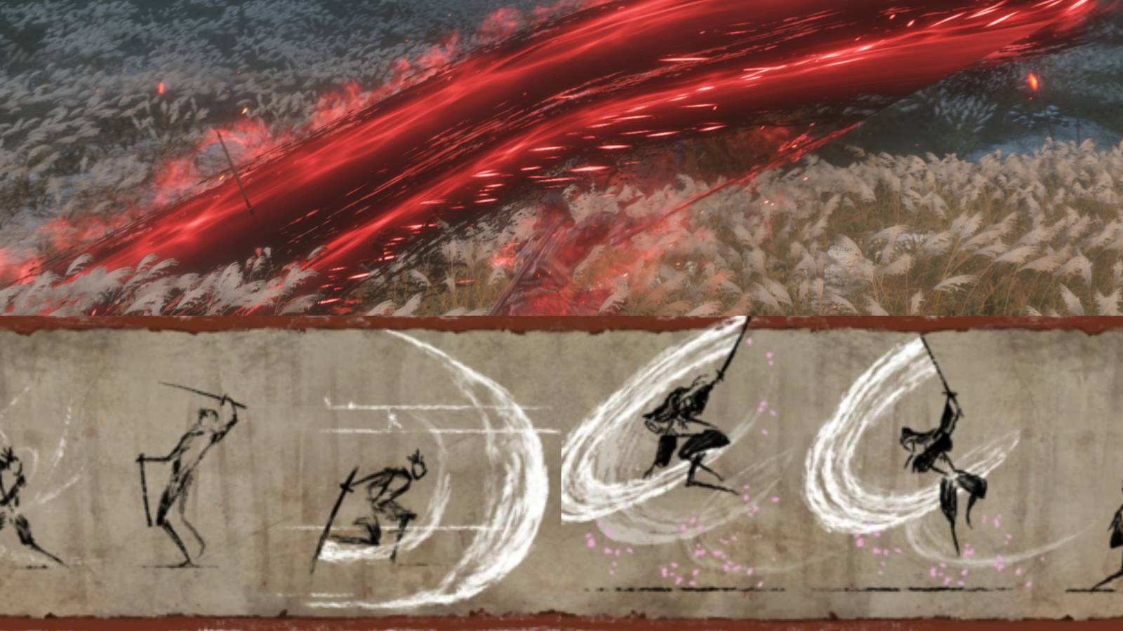 Sekiro collage of different combat arts