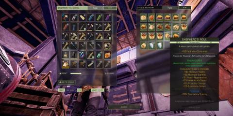 Shepherd's Roll food from inventory