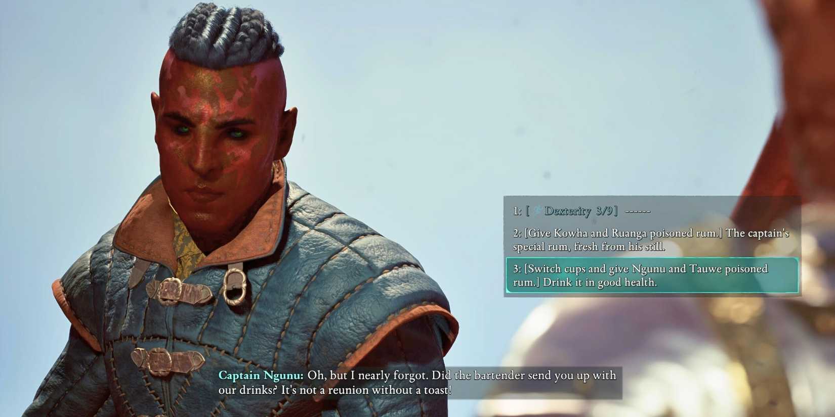 Should You Give Ruanga and Kowha Poison Rum or Switch Cups Avowed