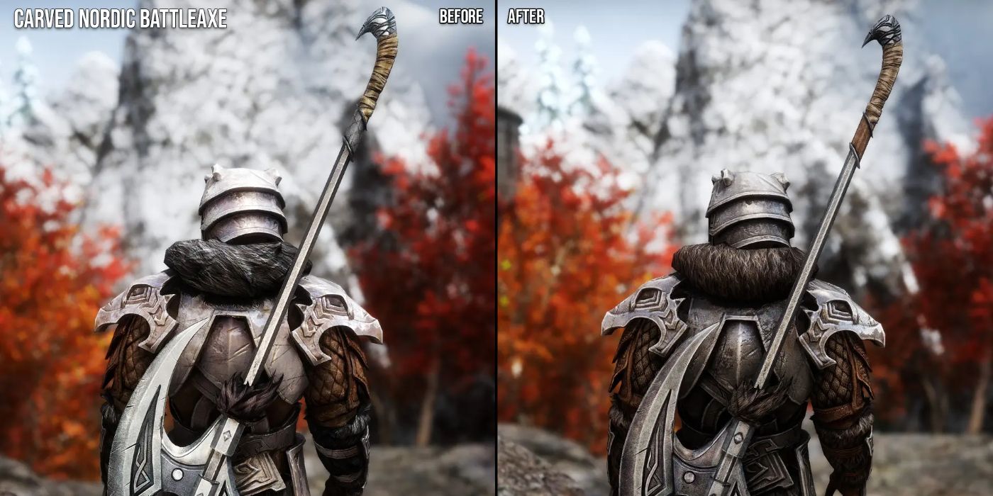 Skyrim  - Carved Nord Armor Mod