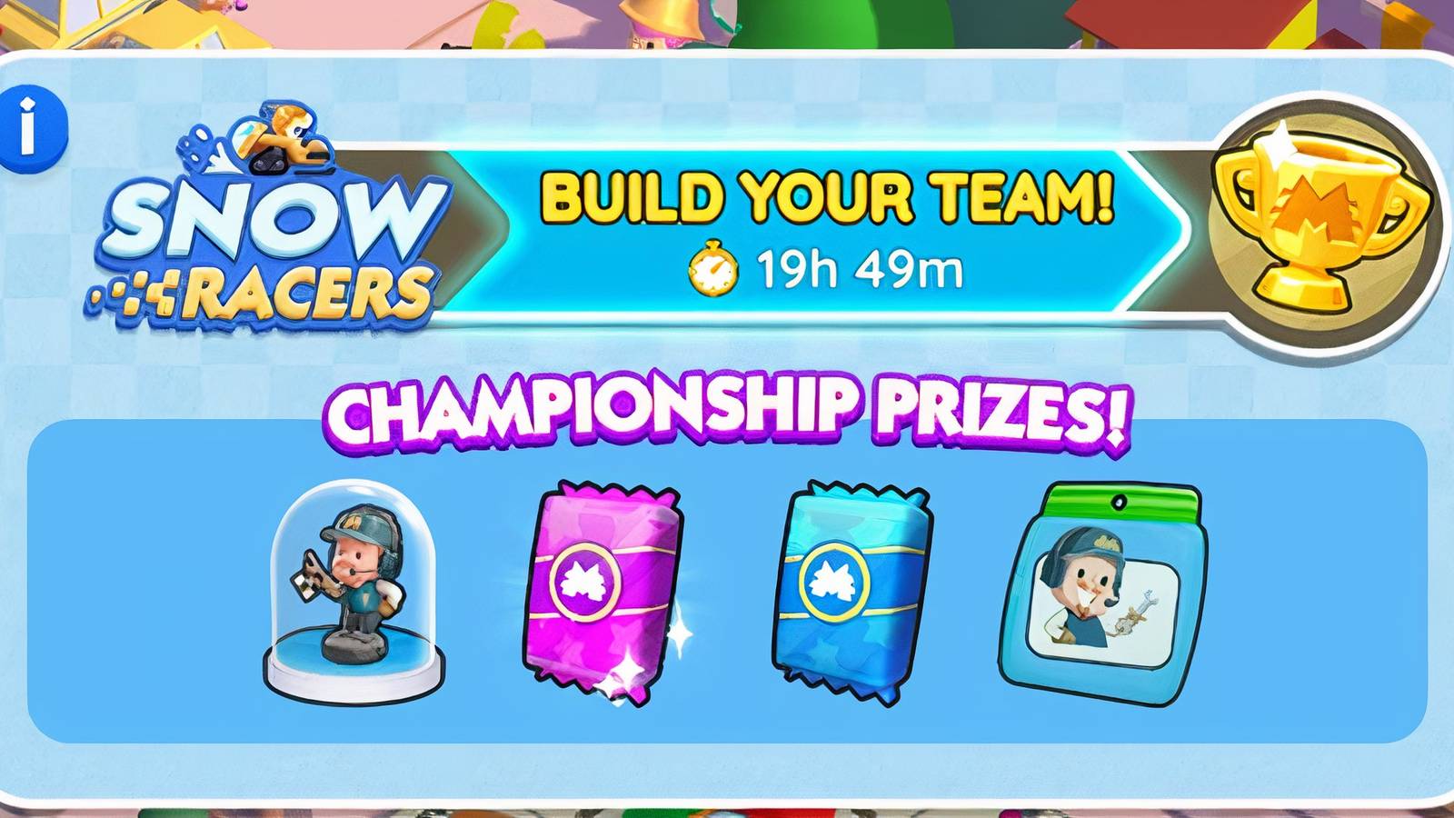 snow racers monopoly go 