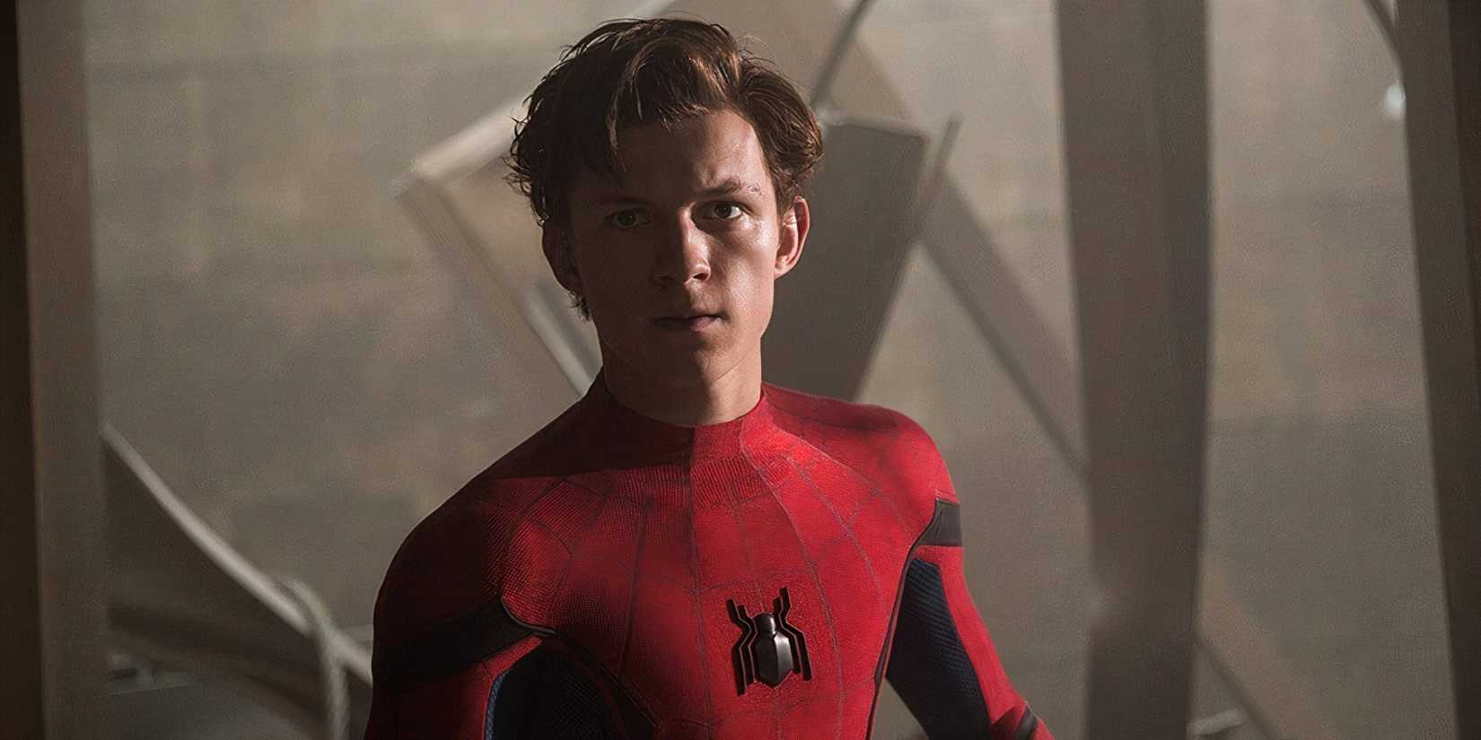 Spider-Man without his mask on