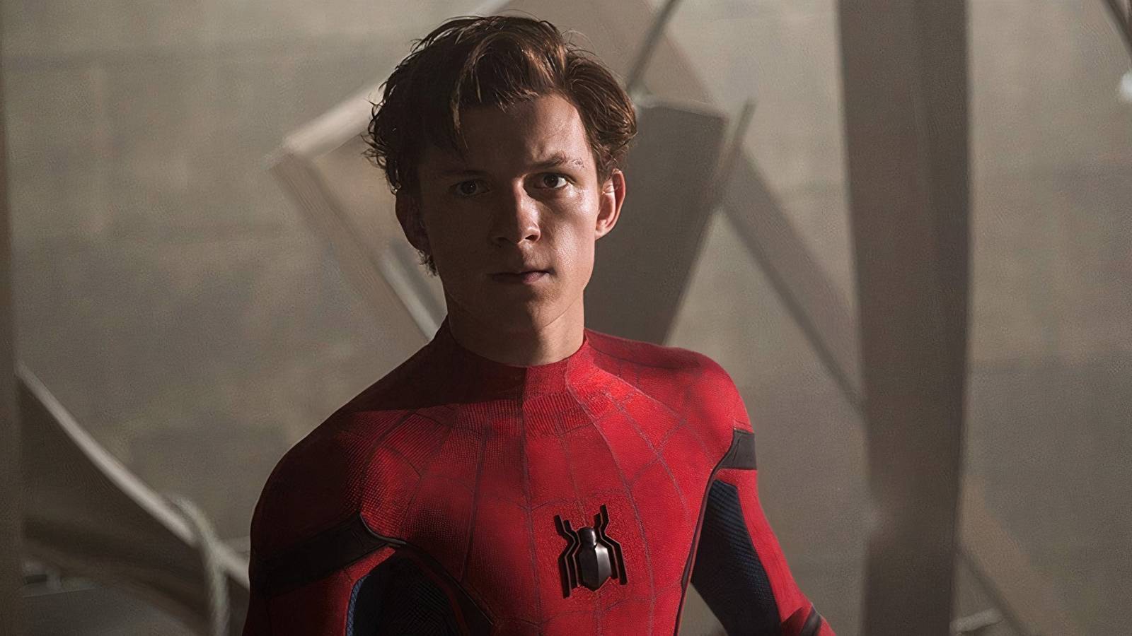 Spider-Man without his mask on