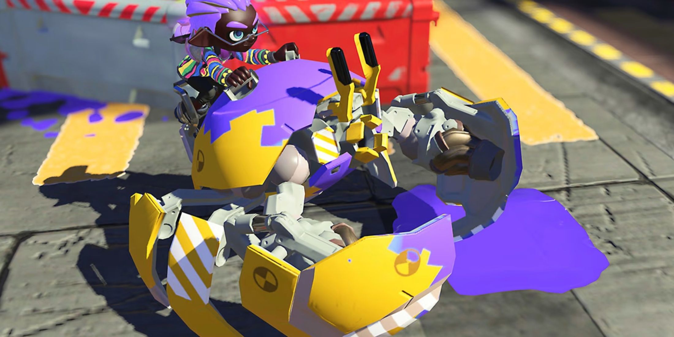 yellow and purple rider