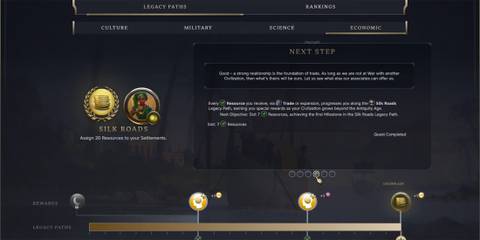 Steps for completing silk roads in civ 7 (4)
