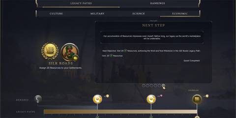 Steps for completing silk roads in civ 7 (6)