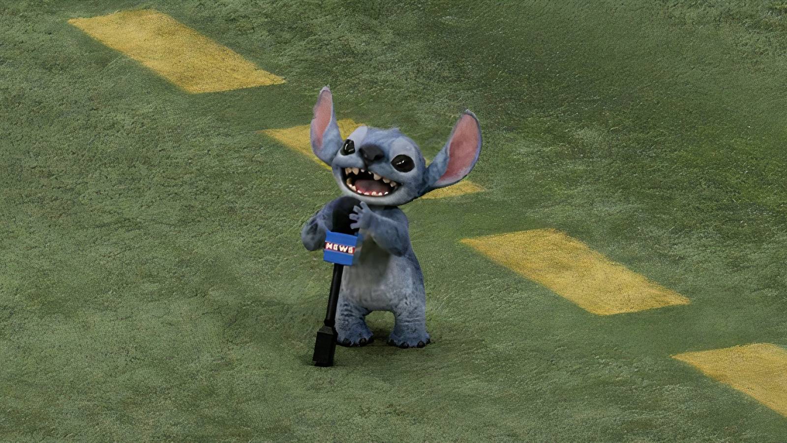 Stitch at the Super Bowl 