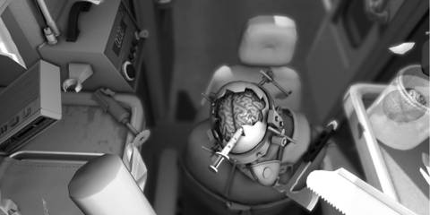 Surgeon Simulator brain surgery