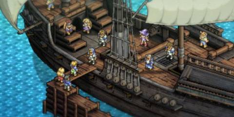Tactics Ogre Let Us Cling Together entering a ship