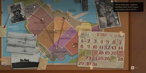 Tails Noir pinboard with a map of Vancouver