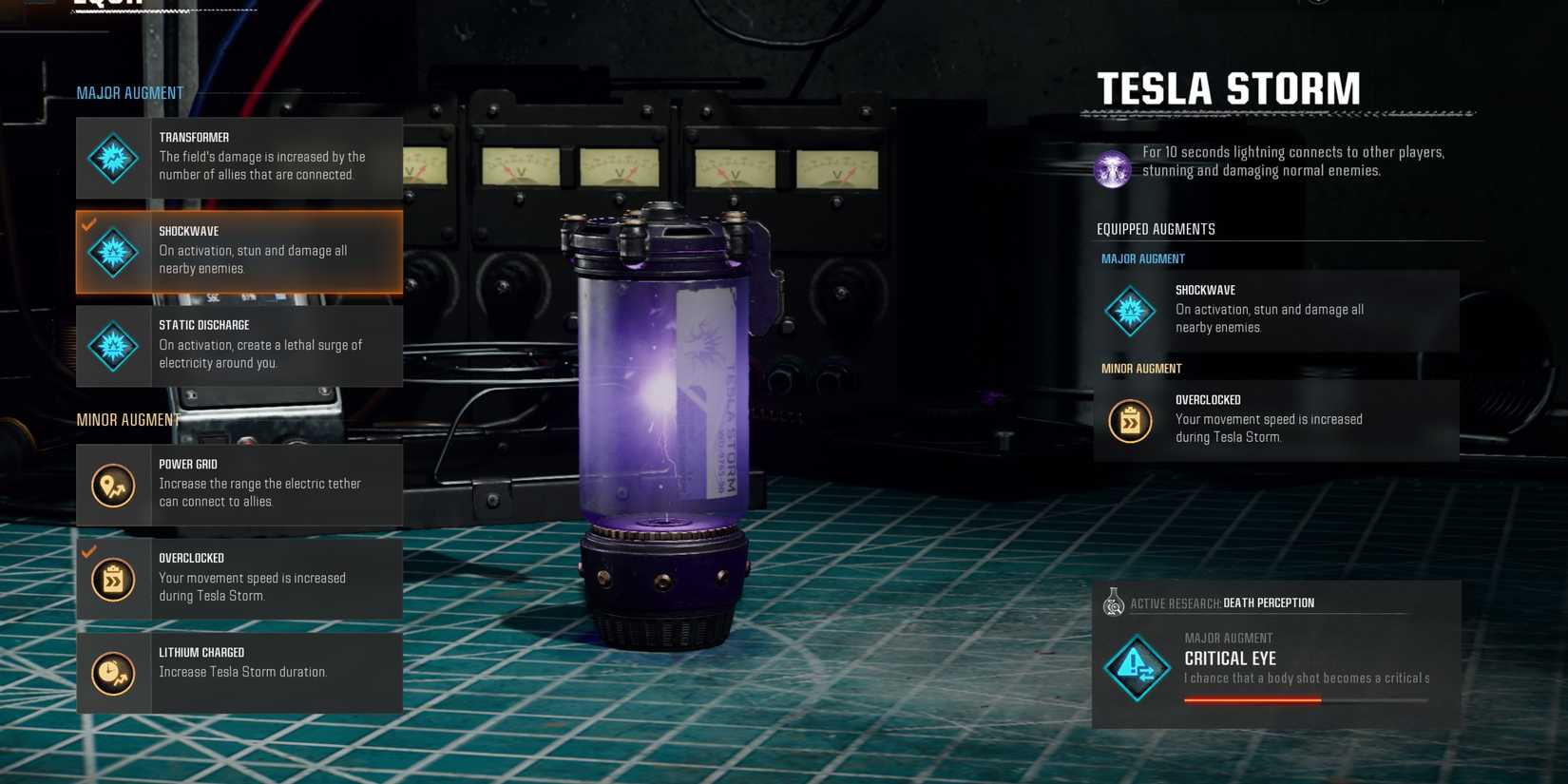 tesla storm field upgrade