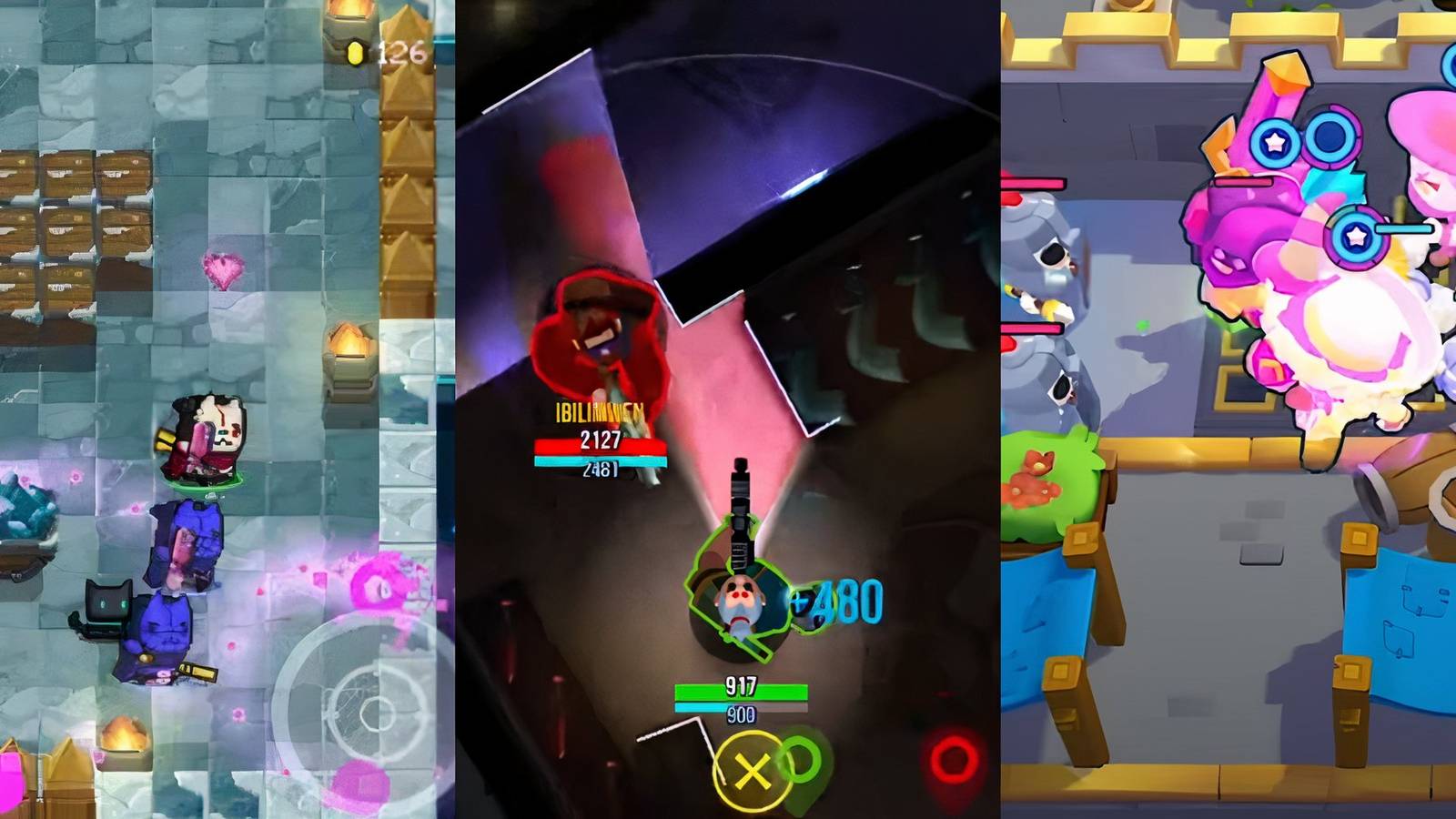 Soul Knight, Bullet Echo and Squad Busters gameplay