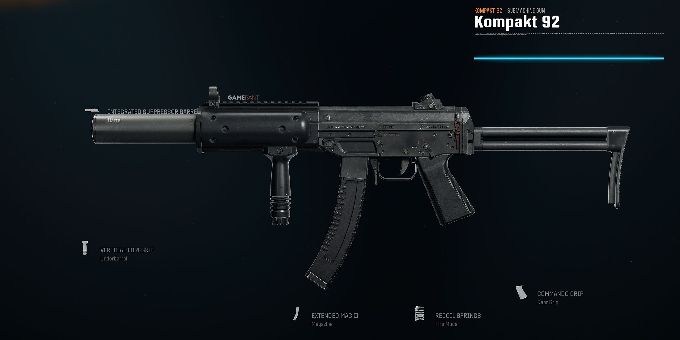 the best Kompakt 92 attachments and loadout for Warzone 