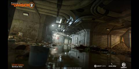 Sewer Concept Art from The Division 2
