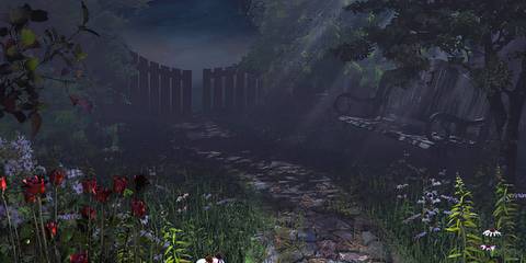 The Haunting of Castle Malloy moonlit path