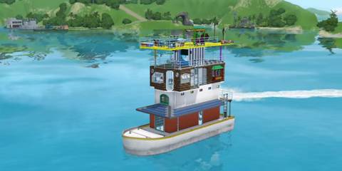 The Sims 3 house boat